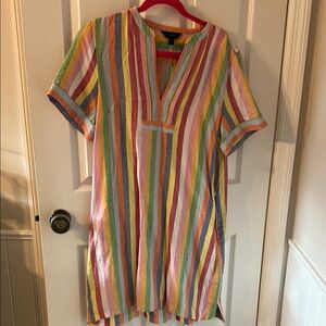 J. Crew Multicolor Striped Dress